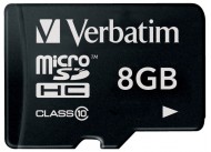 Карта памяти Verbatim microSDHC 8GB Class 10 (44081)